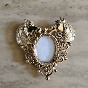 Horse Pin/Brooch Locket/Frame